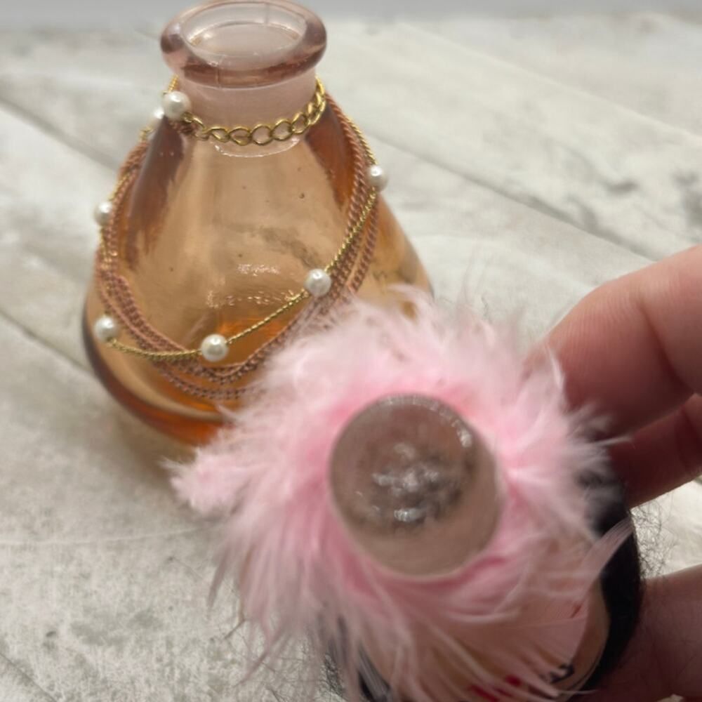 Upcycled Vintage Perfume Bottle Doll Head Art Object | Altered Art Assemblage - Picture 8 of 11